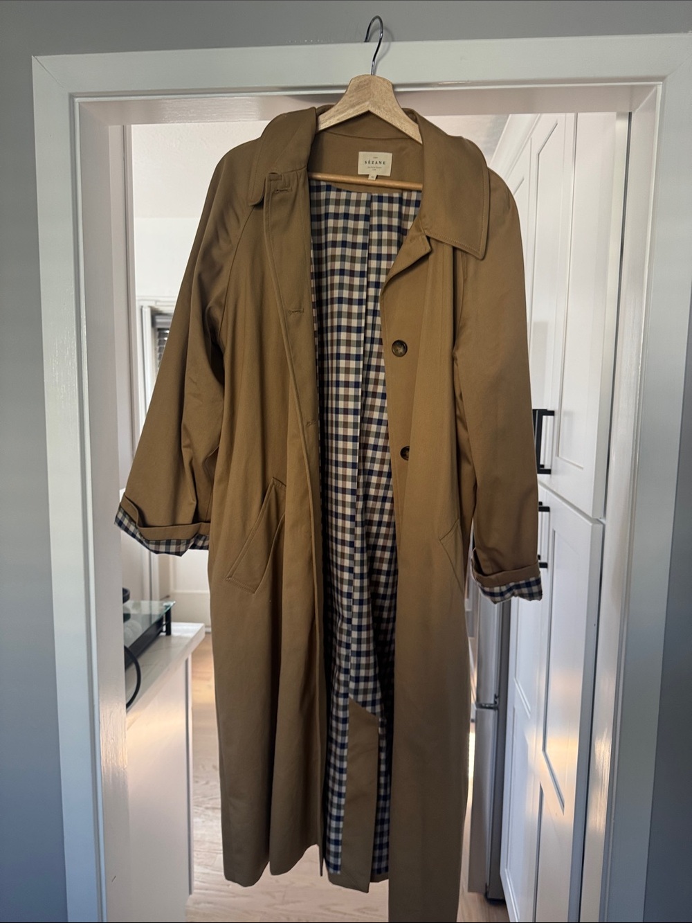 Sezane Clyde Coat Camel - Size 44